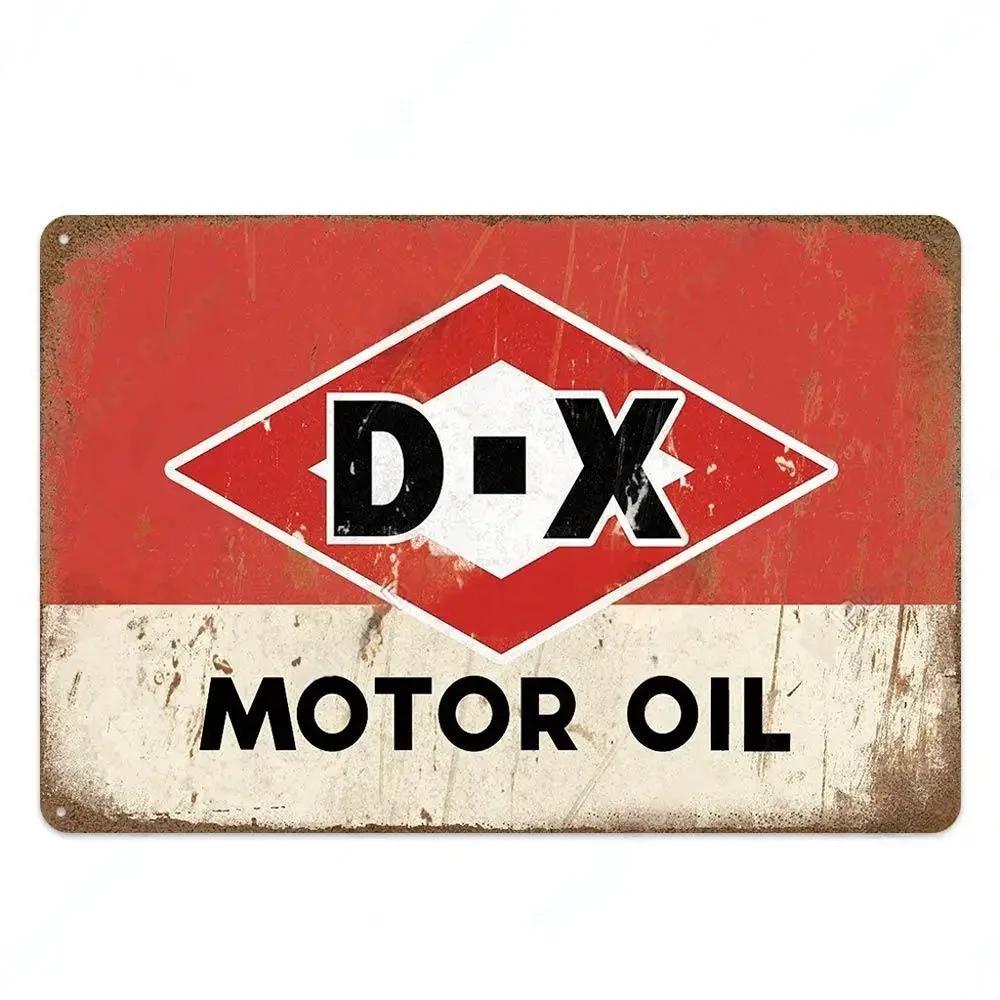 Motoröl Schmierung Garage Wanddeko Metall Blechschild Vintage Rostige Handwerkskunst Poster Schilder Motor Auto Werkstatt Deko Blechschilder