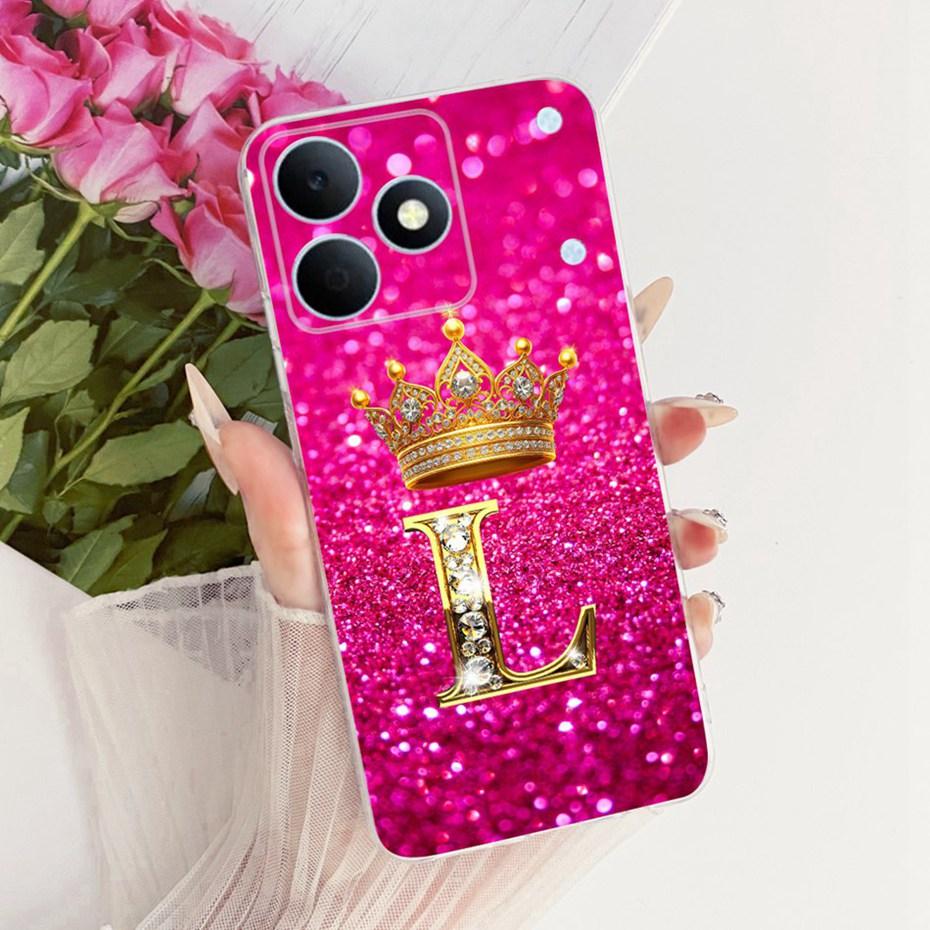 2026 Fashion Letter Phone Case For Realme Note 80 RMX5388 Clear TPU Back Cover For Realme Note80 4G Soft Silicone Cases