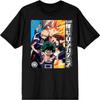 Bioworld My Hero Academia Team A Men's Black T-Shirt