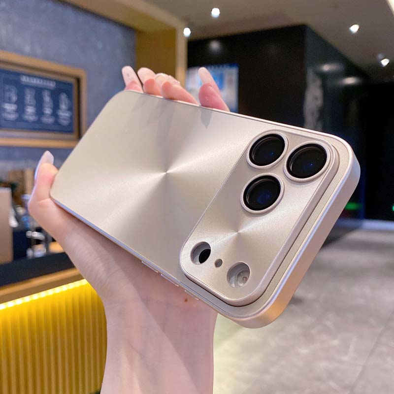 Laserová Aurora CD Vzor Matný Kryt pre IPhone 17 Air 16 15 14 13 12 11 Pro Max Ochrana Objektívu Ochranný Nárazuvzdorný Pancierový Tvrdý Kryt