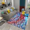 Tapis d'arbre abstrait coloré 3D pour cuisine, salle de bain, entrée, tapis antidérapant, décoration de salon, balcon, chambre à coucher, tapis de sol