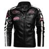 Leather Men's Autumn And Winter Motorcycle Jackets Embroidered Stitching Men's Leather Jackets