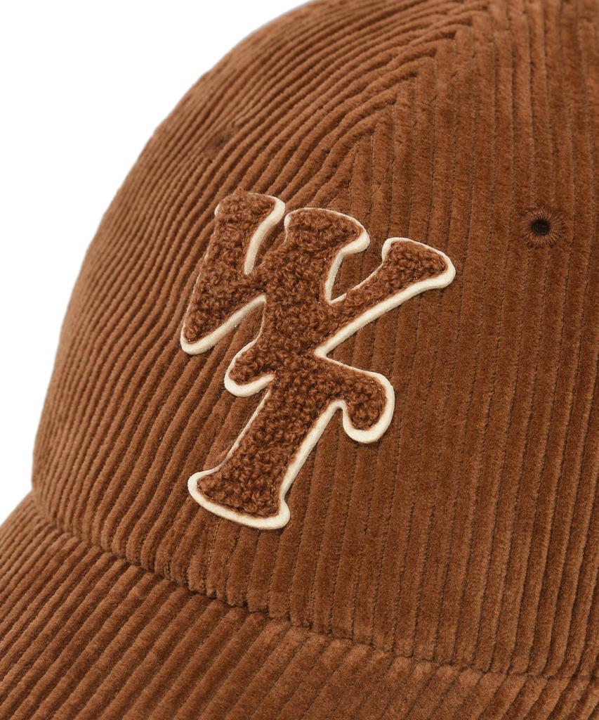 WACKY WILLY Typographic Slim Fit Corduroy Ball Cap Brown