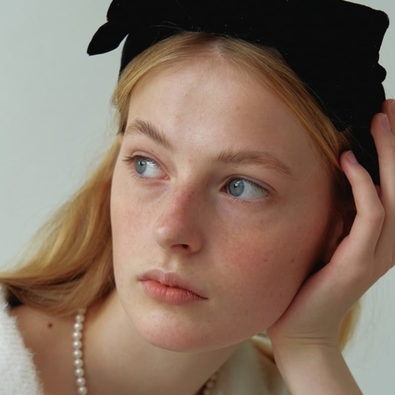 LOVE ME MONSTER Velvet Ribbon Headband