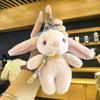 Accessoires Cadeaux Créatifs Dessin Animé Lapin aux Longues Oreilles Porte-clés Pendentif Poupée en Peluche Mignon Pendentif Sac d'École Porte-clés Couple
