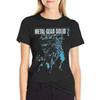 Hipster MGS2 Snake und Raiden Metal Gear Solid T-Shirt Männer Frauen Baumwoll-T-Shirts Kurzarm-Tees Einzigartige Kleidung Kleidung