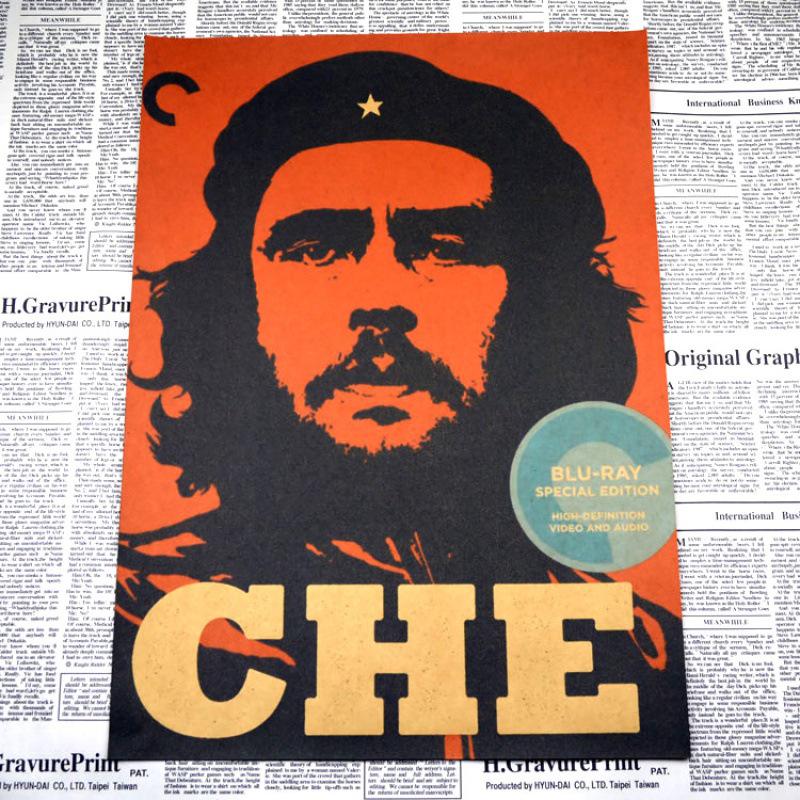 Che Guevara Red Revolution Retro Poster - Large Size for Bar/Cafe Decor