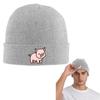 Pig Warm Knitted Cap Fashion Bonnet Hat Autumn Winter Outdoor Beanies Hats for Unisex Adult