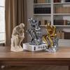 Moderne nordische minimalistische Denker-Skulptur Harz-Dekor-Figur Wohnzimmer Büro Arbeitszimmer Regal-Ausstellung
