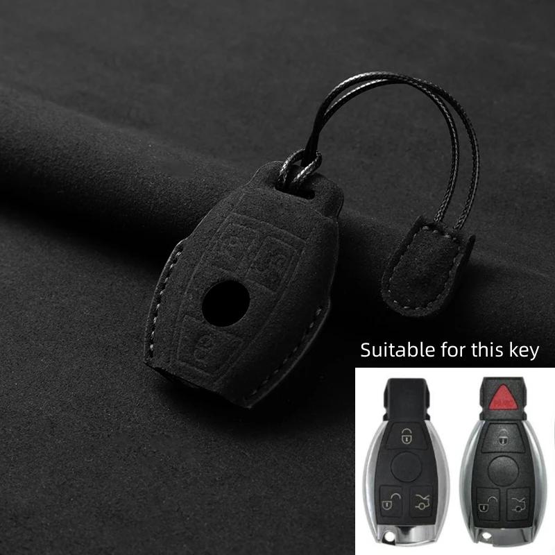 New Leather Remote Car Key Cover Holder Keychain Accessories For Mercedes Benz Cls Cla Gl R Slk Amg A B C S Class