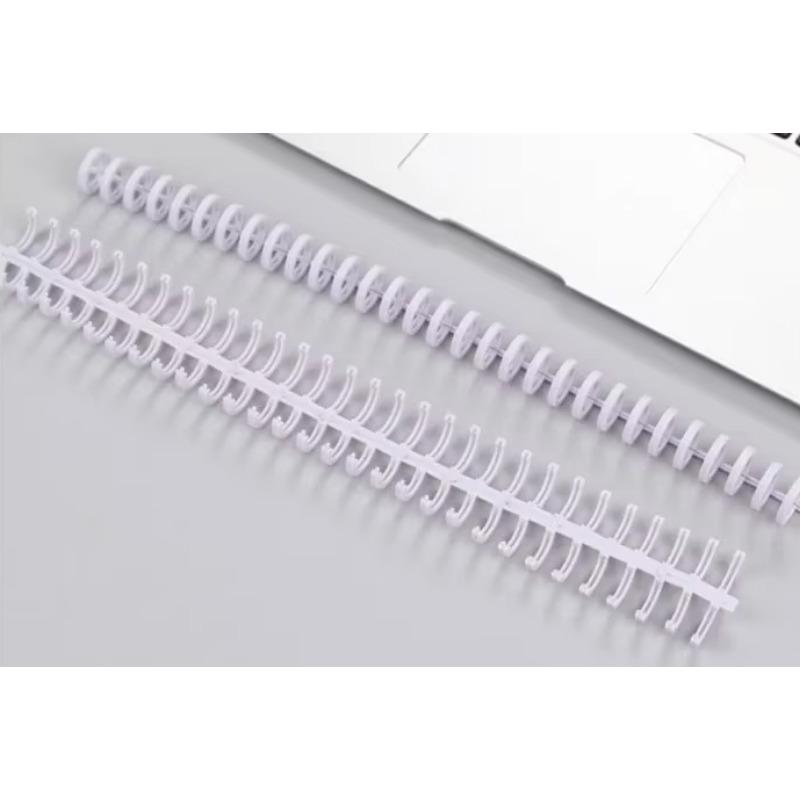 30-Hole Macaron Color Plastic Binder Ring Cuttable Homemade DIY Loose Leaf Notebook Scrapbook Journal Coil Book Binding Ring