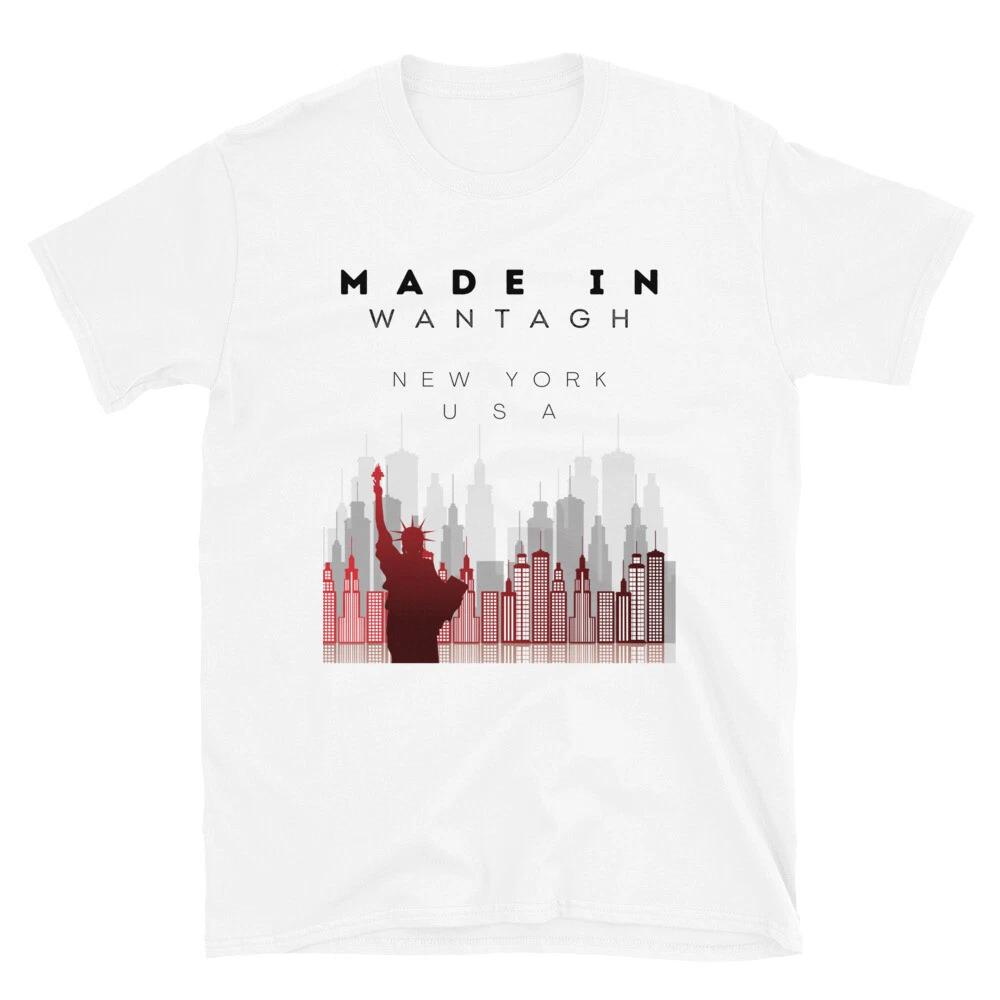 Place Of Birth Hometown Wantagh NY State Skyline T-Shirt