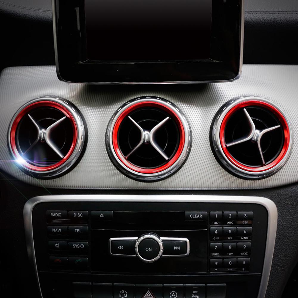 Pierścień dekoracyjny nawiewu klimatyzacji do Mercedes Benz Klasa A B Gla Cla W176 W246 C117 X156 Amg 2012-