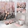 Heiß verkaufender Türvorhang Bedruckter Duschvorhang Teppich Fußmatte Set, Badezimmer WC Matten Set Und Badezimmer Vorhang Set