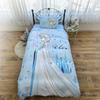 Frozen Elsa Duvet Cover Set Frozen Princess Character Duvet Fitted Sheet Machine Washable Stylish Bed Cover 3-Piece (Single) - Cover,