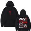 Sweatshirts à capuche en édition limitée Ado Hibana World Tour Hommes Femmes Mode Sweatshirts à capuche Musique Pop Streetwear Style Japonais Sweatshirts à capuche