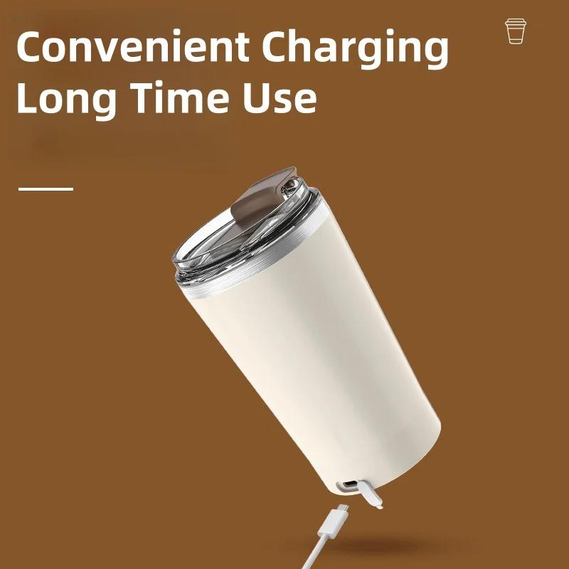 Electric 400ML Magnetic Automatic Mixing Cup USB Rechargeable Waterproof Milk Coffee Self Mixing Mug Suitable for Different Cups