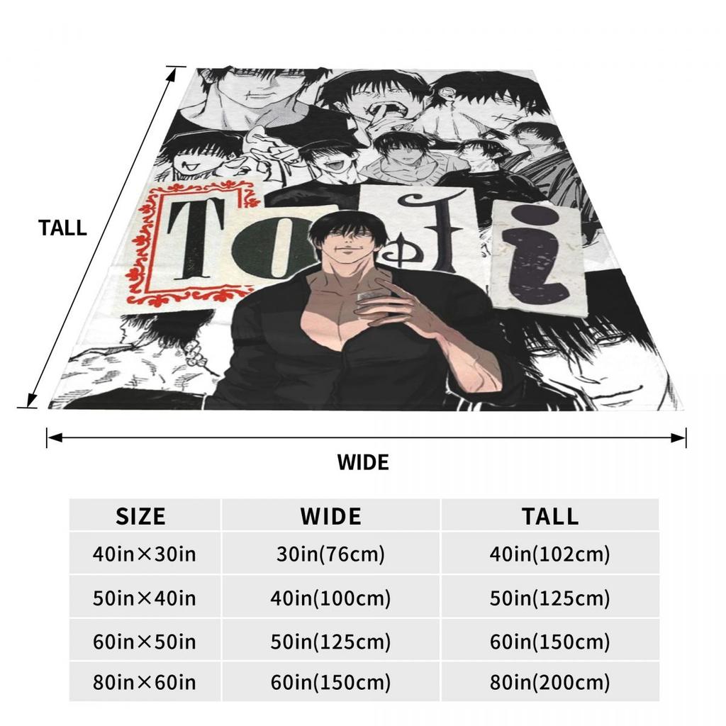 T-Toji Fushiguros Manga Knife Blankets Soft Warm Flannel Throw Blanket Cover for Bed Living room Picnic Travel Home Couch