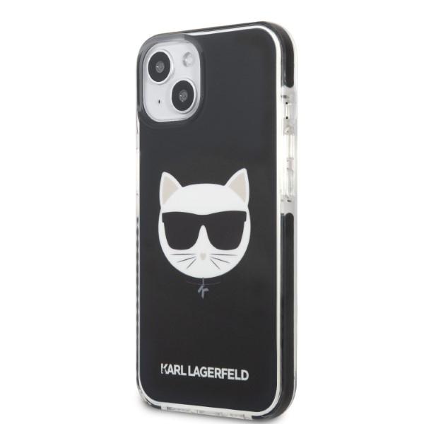Etui do iPhone 13 mini Karl Lagerfeld Choupette Head Czarne