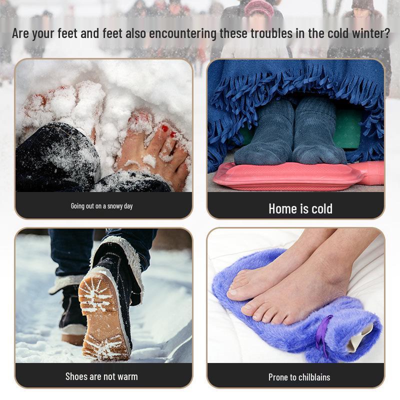 Wiederaufladbare beheizbare Baumwollschuhe für Wärme und Frostschutz - Fußwärmer für Zuhause & Outdoor.
