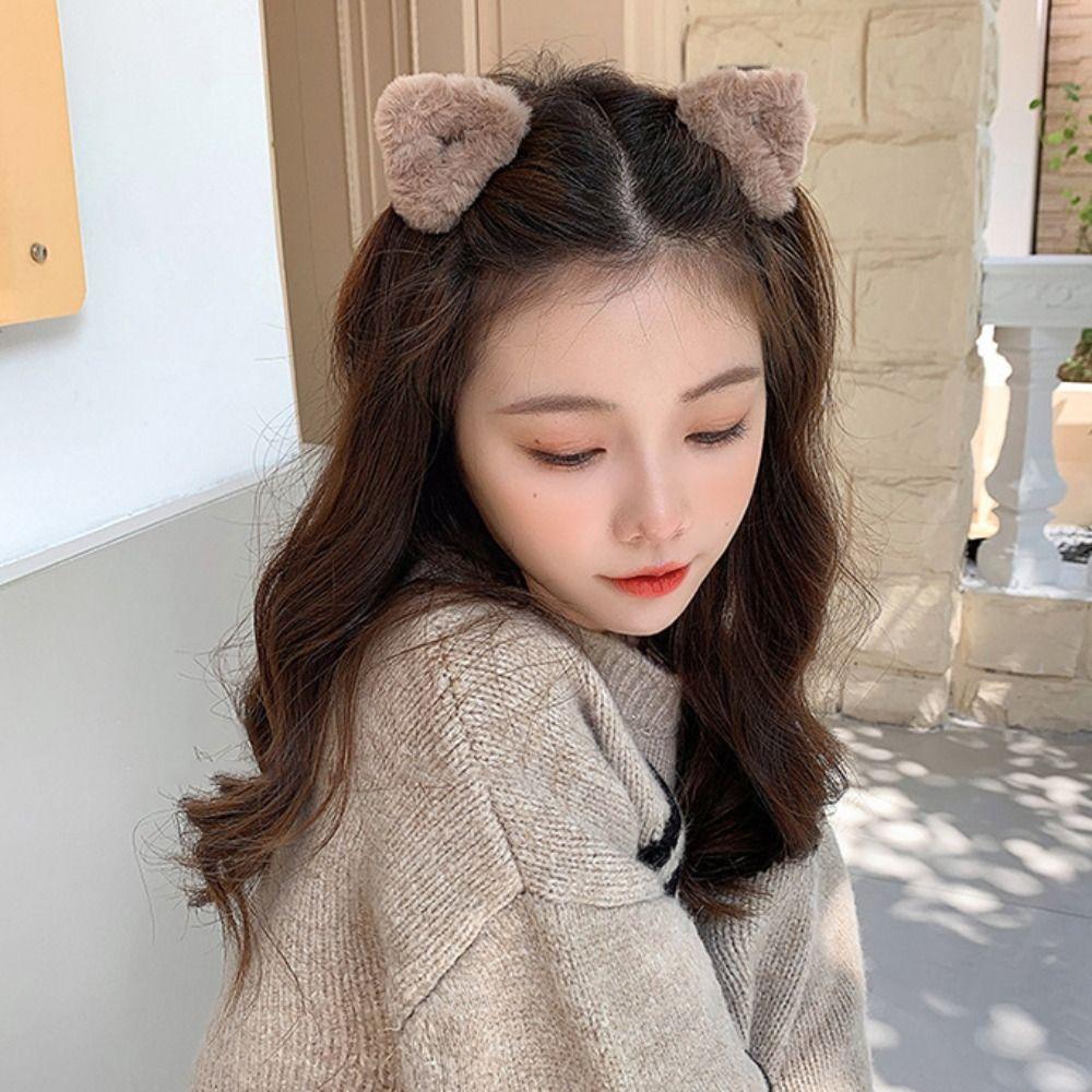 Piccola Dimensioni Piccolo Orso Orecchio Artiglio per Capelli Vuoto Mini Gatto Orecchio Fermaglio per Capelli Peluche Gatto Orecchio Fermaglio per Capelli Festa