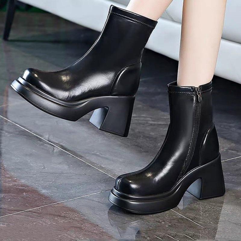Fashion Outdoors Women's Ankle Boots Side Zipper Wear Resistant 2024 Hot Sale Autumn Winter Casual Female Boots Botines De Mujer