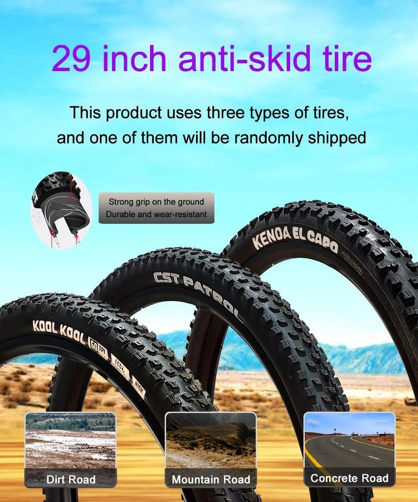 Electric Bicycle TX19 1000W Motor 48V19.2AH Battery Dual Hydraulic Brake 29 Inch Tires 27 Speed Off-road Electric Bicycle