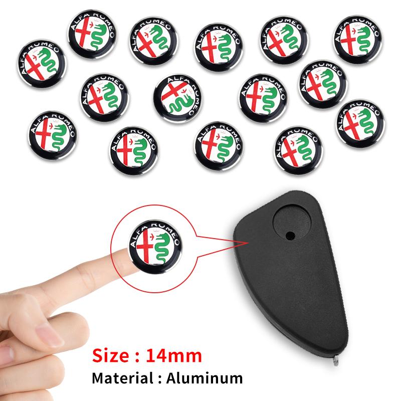 WFMJR1 New Remote Car Key Stickers Emblem Logo Accessories Car Goods For Alfa Romeo Giulietta GT 159 147 156 Mito Brera Giulia F1