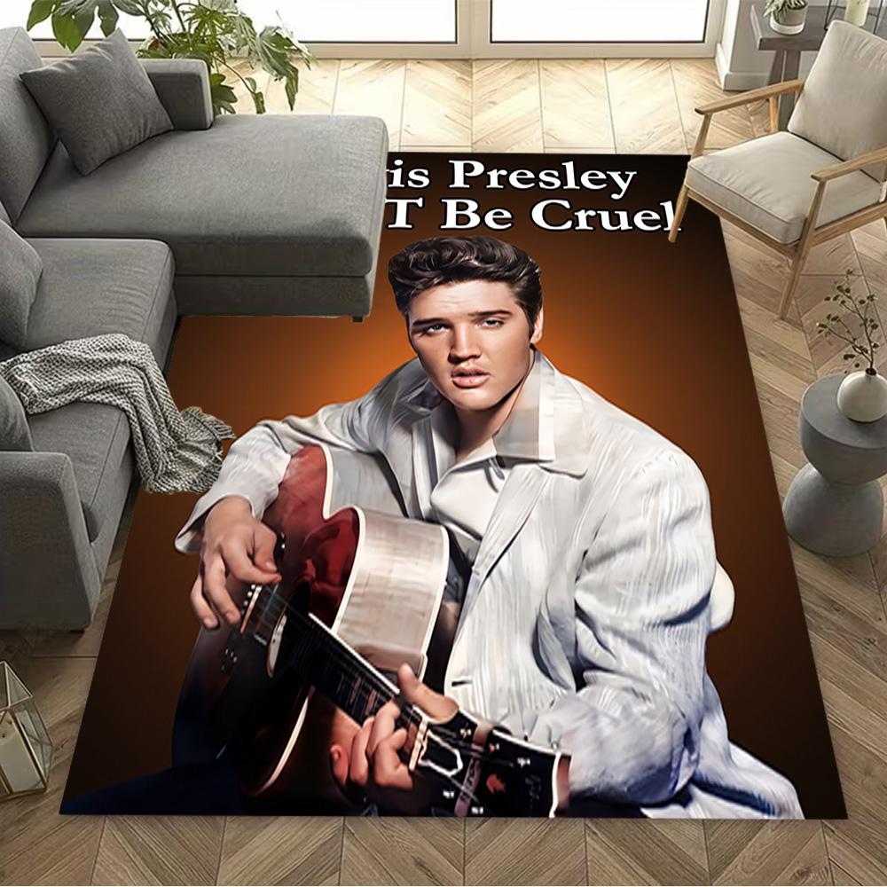 Elvis Presley Performance Carpet Perfect for Dining Room Decorate Room Kitchen Entryway Antislip Carpet Anime Office Decor