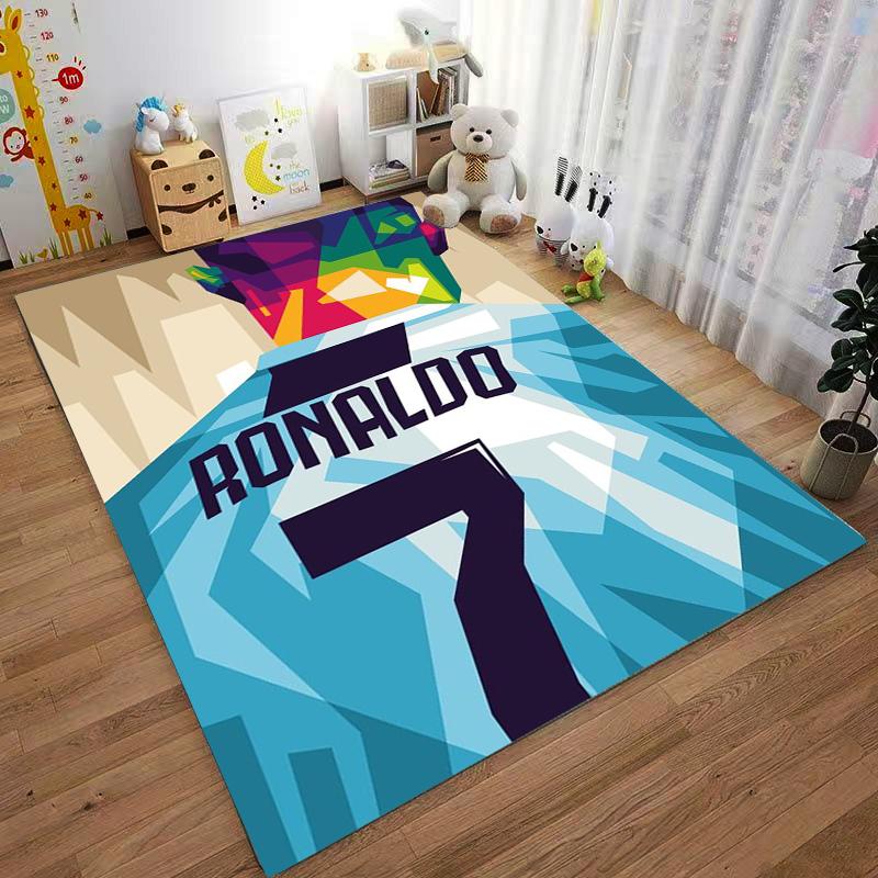 Geometric Ronaldo 7 Carpet with Colorful Abstract Art Design Suitable for Use As an Anti-slip for Living Room Bedroom Sofas