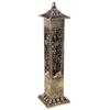 Antique Metal Bamboos Pattern Vertical Hollow Incenses Burners For Tea Room And Meditations With Stable Base Home Decors B03E