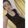 Solid Color Clean Version U-neck Suspender Vest for Women In Summer New Threaded Cotton Inner Bottom Sleeveless Top