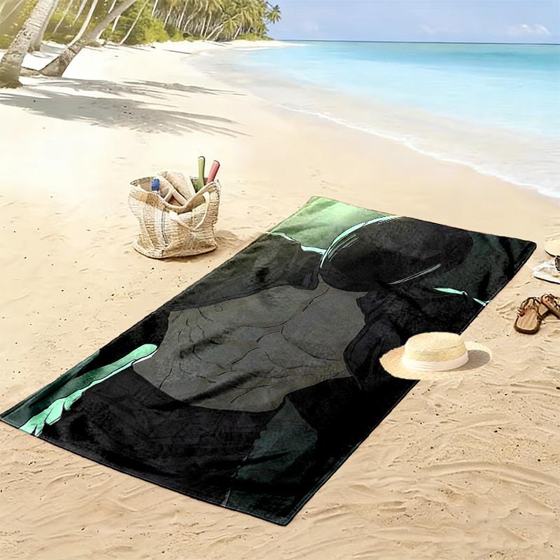 Tears on a Withered Flower Beom Tae Ha Print Beach Towel, Large Soft Quick Dry Towel for Beach Camping Swimming