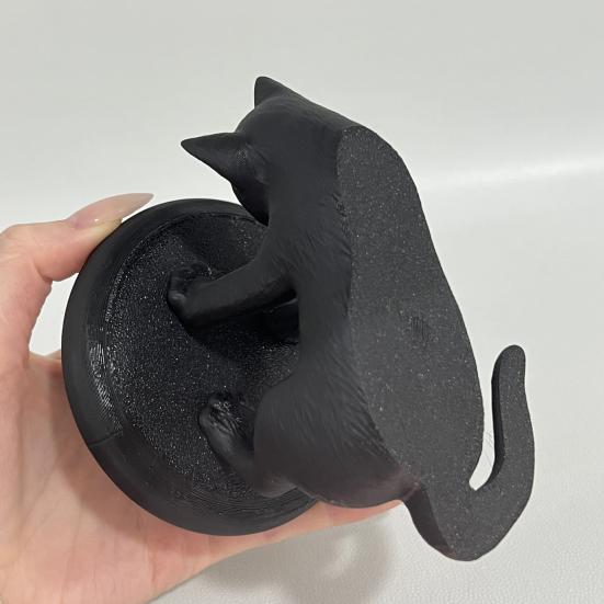 Black Cat Jewelry Tray 3D Printed Rabbit Storage Tray Multi-purpose Jewelries Trinket Keys Holder Organizer Desktop Decoration