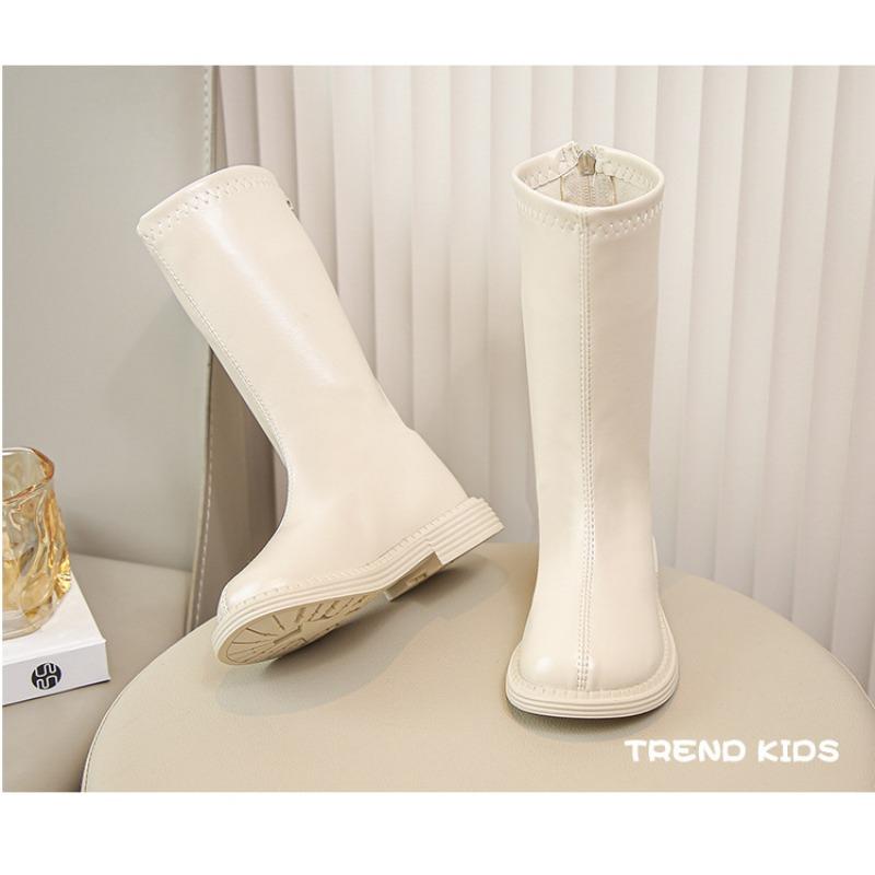 Autumn and Winter New Korean Version of Fashion Girls' Long Boots Trendy Non-slip Soft-soled Princess Boots Medium and Older Children's High Boots