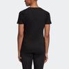 T Shirts Women's Black Crew Neck Moderate Straight Fit EH8722
