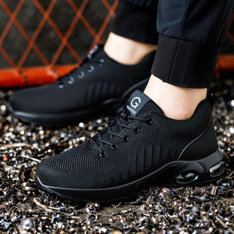 Styles Men Safety Boots With Steel Toe Cap Anti-smash Work Sneakers Safety Shoes Men Indestructiblework Boots Tactical Boots