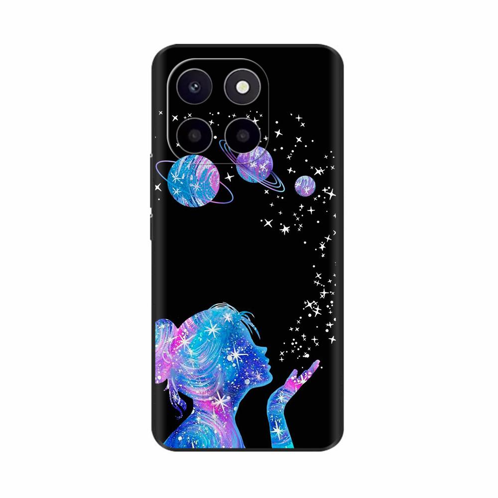 For Honor X6c Case Cute TPU Silicone Phone Cases For Honor X6c Back Cover HonorX6c X 6C Printed Flower Soft Silicon Coque Fundas