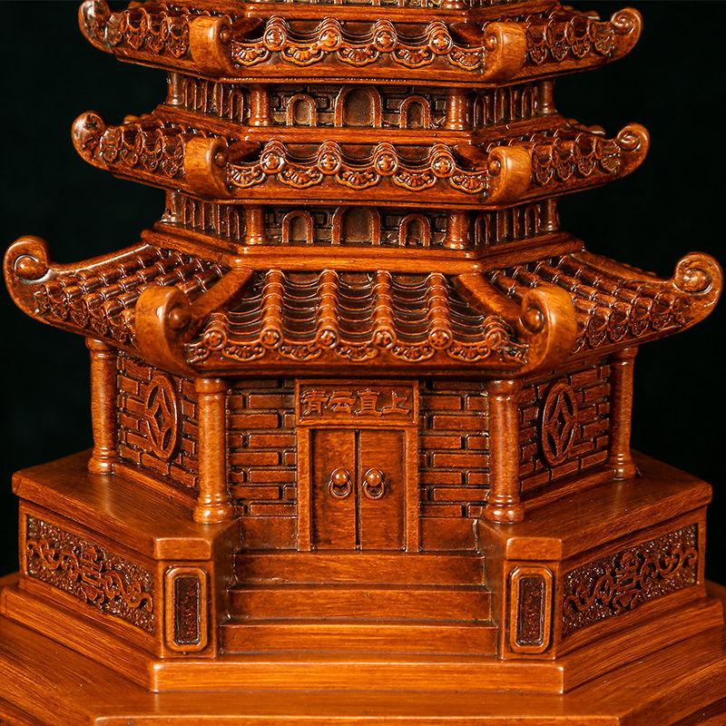 Wenchang Pagoda Ornament Pagoda Study Office Desktop Decoration Pen Holder Craft Gifts