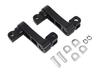 CNC Aluminum Step Extension Peg Brackets for Harley-Davidson Sportster XL833, XL1200, Dyna, Softail, and Touring Motorcycles (Black)