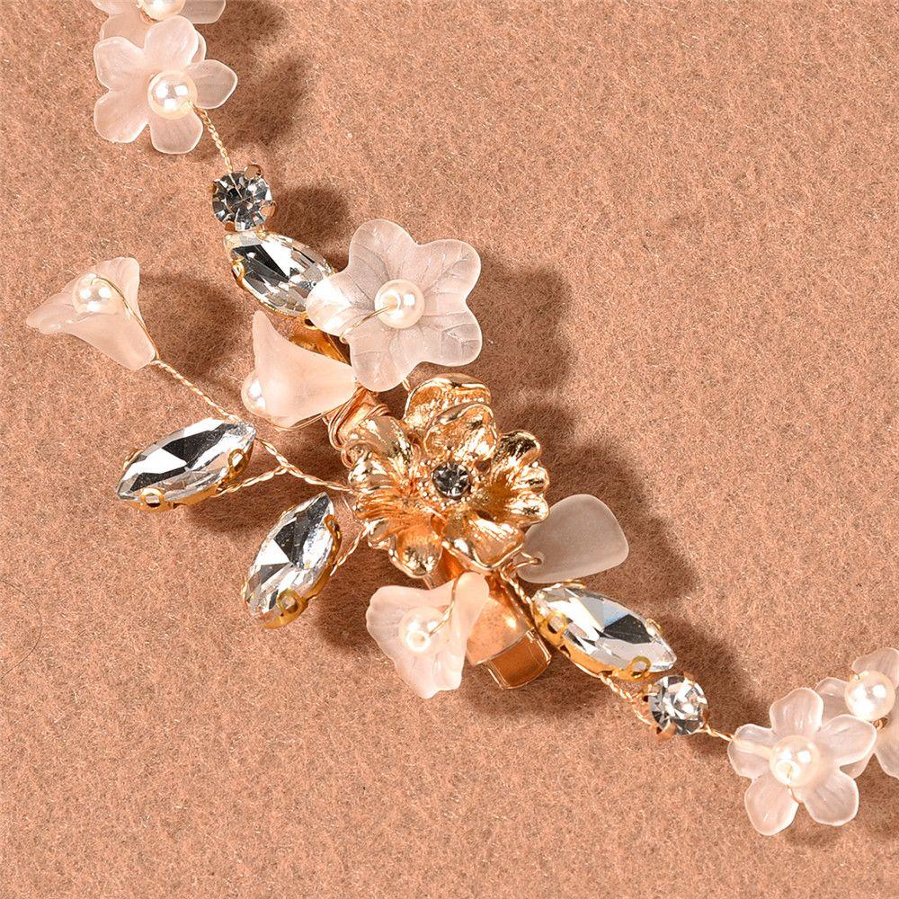 Girls Decoration Rhinestone Handmade Hair Pins Crystal Headband Bridal Hairpin Tiara Jewelry