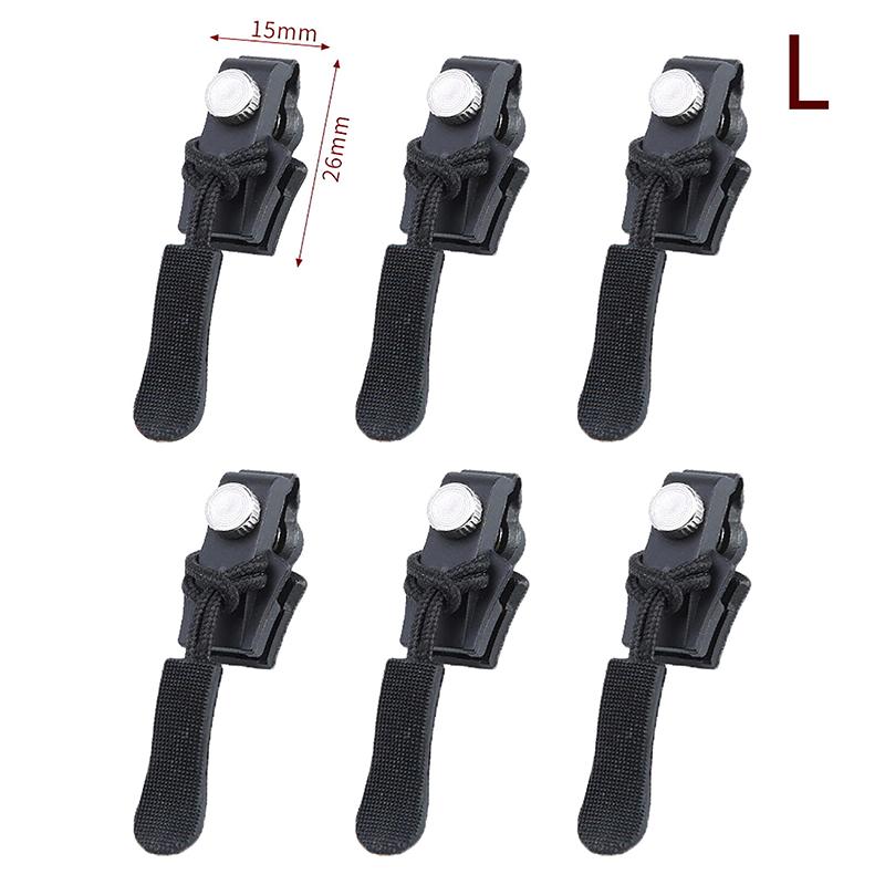 6Pcs Universal Instant Zipper Repair Replacement Kit Durable Fix Zipper Sliding Teeth Rescue Screw Zipper Head