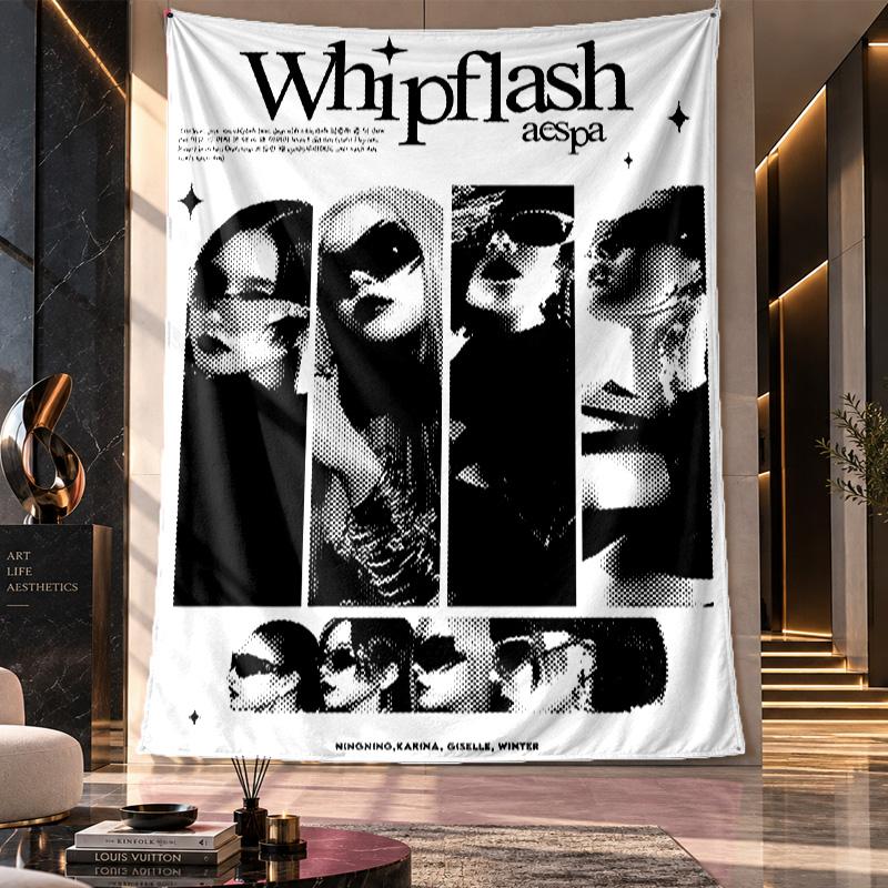 Wall Hanging Tapestry,aespa Printed Fabric Backdrop For Dorm Room Party Decoration