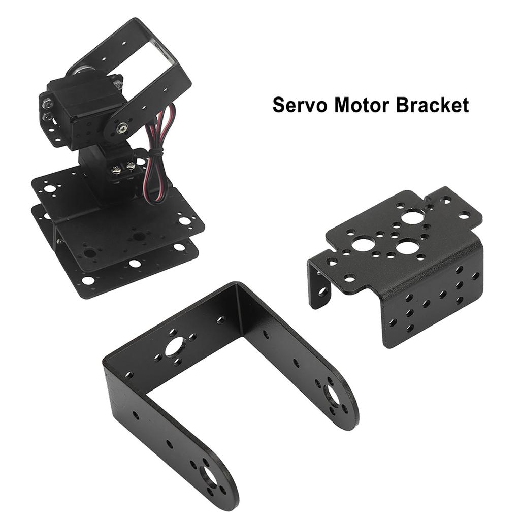 Heavy Duty Multifunctional Servo Motor Bracket Steering Head Mounting Kit for Robot Accessories, Large Rotation with Infrared Sensor and Distance Sens