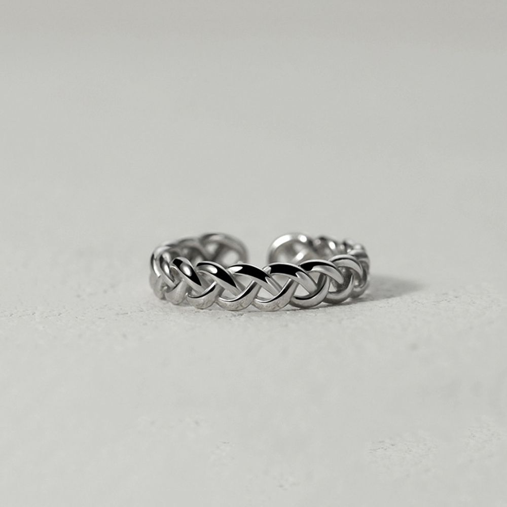 Valentine's Day Gift Copper Line Ring Punk Finger Buckle Korean Style Jewelry Men Geometric Ring