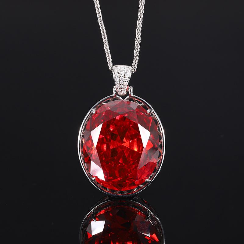 Jewelry Bird'S Nest Cut Retro Large Egg Pendant Necklace Main Stone 25 * 30