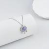 Sterling Silver S925 Safety Lock Tassel Sliver Beads Clavicle Necklace Women's Light Luxury High-Grade Chinese Style