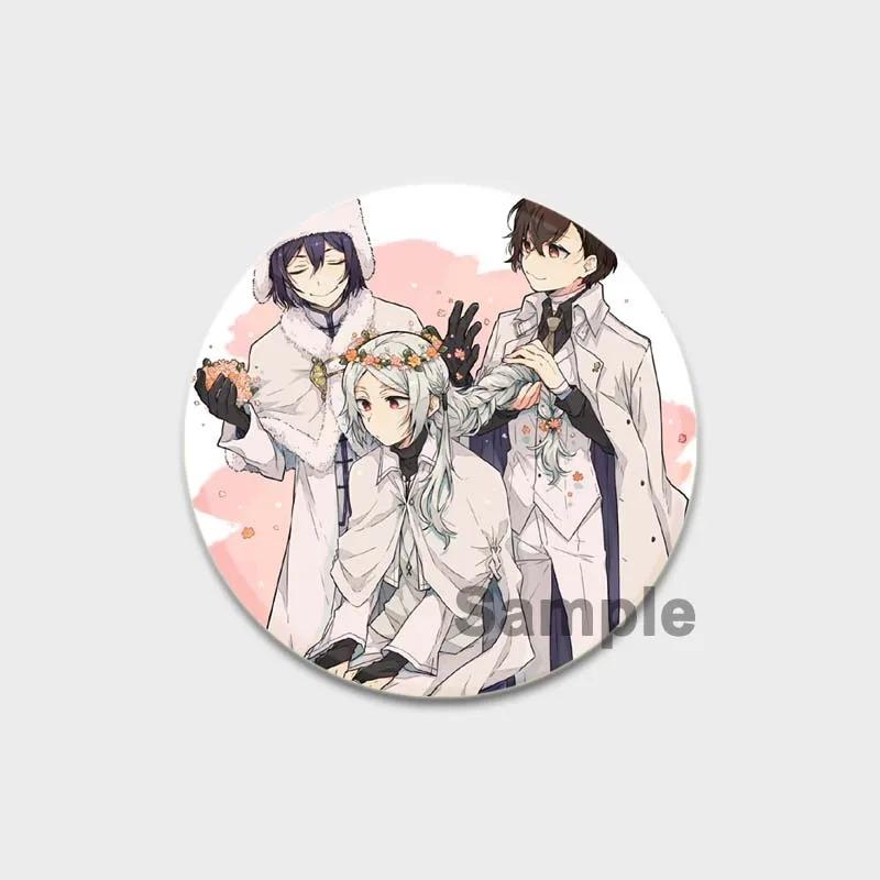 32/44/58MM Anime Lapel Pins, Cute Cartoon Brooches, Badge for Bag Hat, Jewelry Gifts, Nakajima Dazai Osamu Nakahara Chuya