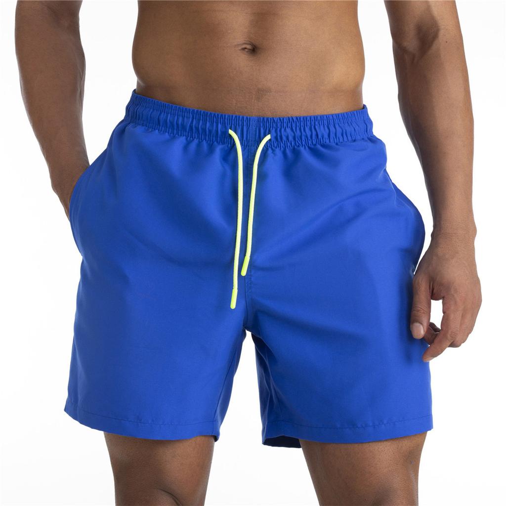 Men Swim Trunks Quick Dry Beach Shorts with Mesh Lining Elastic Waist Drawstring Pockets for Swimming Surfing