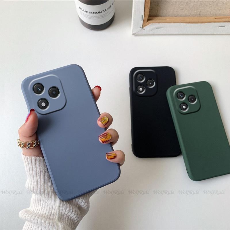 For Honor 400 Lite Case Cover Huawei Honor 400 Lite Capa Shockproof Bumper TPU Luxury Liquid Silicone Soft Fundas Honor 400 Lite